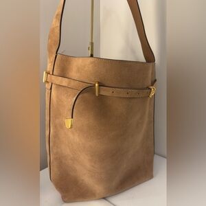 Madewell Essentials suede Bag with belt - Tan Suede